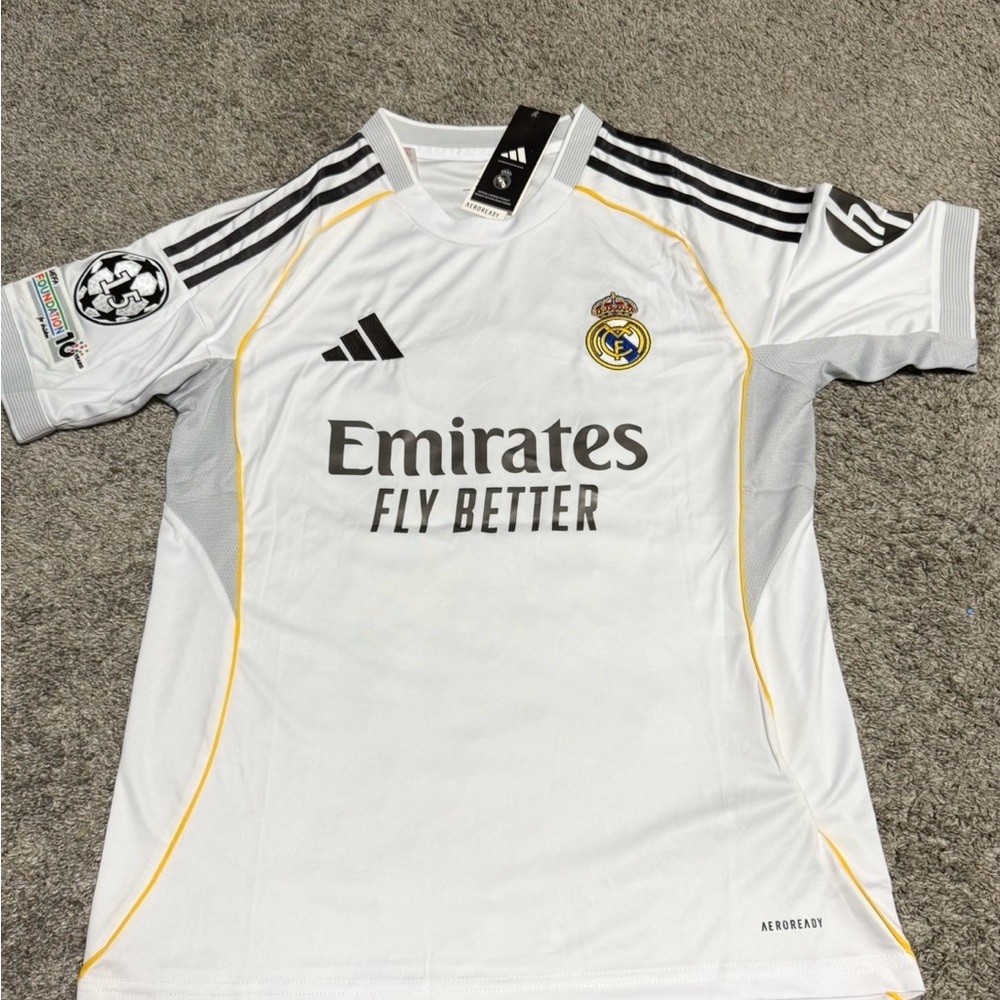 Real Madrid 2025/26 Mbappé #10 UCL Fan Version Soccer Jersey SMALL